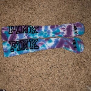 Pink socks/ never worn